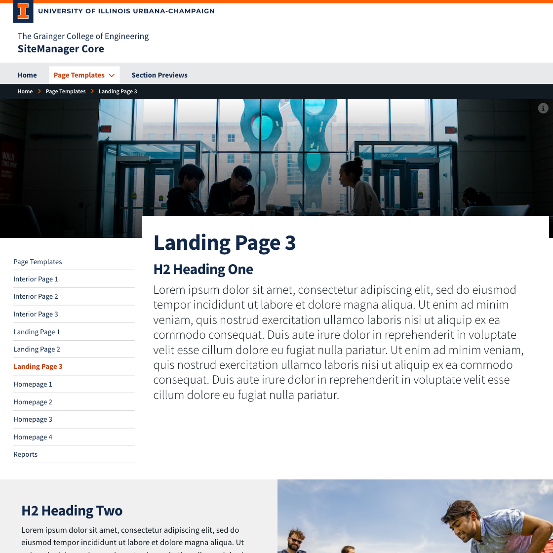 Landing Page 3 example