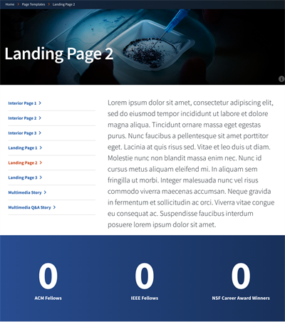 Landing Page 2 example